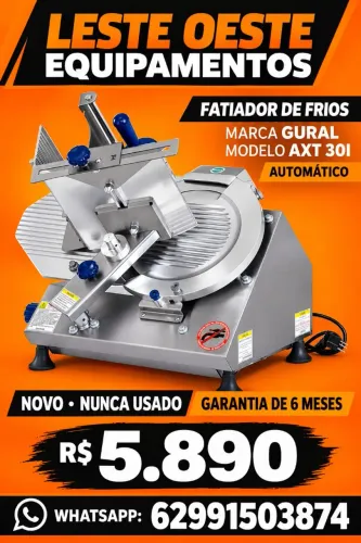 Fatiador de frios gural automático modelo axt 30i novo