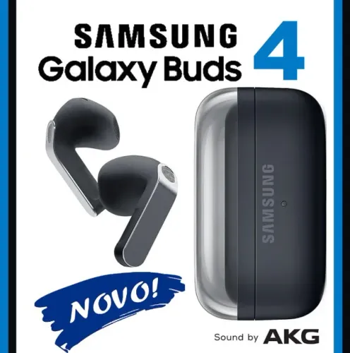 Samsung Galaxy Buds 4 Headphone s/ Fio AKG, Bluetooth, Novo (Zero), Caixa, Nota, Garantia