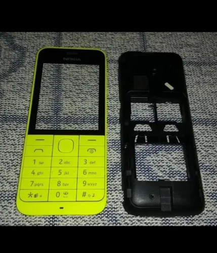 CARCAÇA COMPLETA AMARELA NOKIA LUMIA 220- RETIRADA