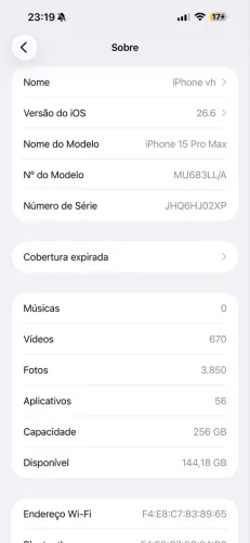 Iphone 15 pro max 256 gb
