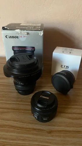 Kit lentes Canon + adaptador