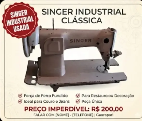 maquina singer costura