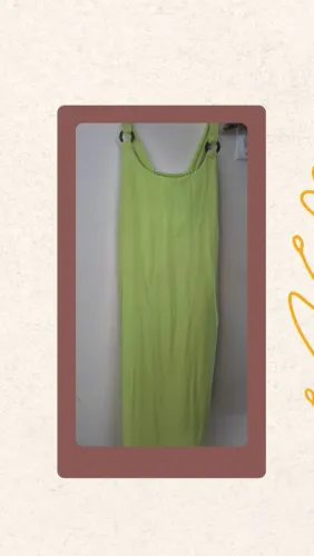 VESTIDO CAIMENTO RETO VERDE BEBÊ