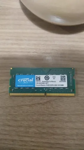MEMÓRIA NOTEBOOK CRUCIAL DDR4 - 16GB - 2666mhz (Usado)