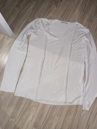 Blusa Manga Longa Zara Off White M