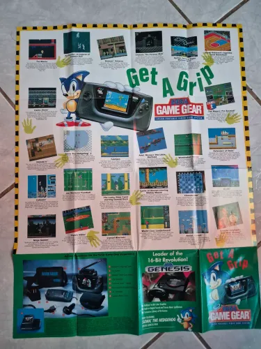 Poster Game gear sega Gênesis 