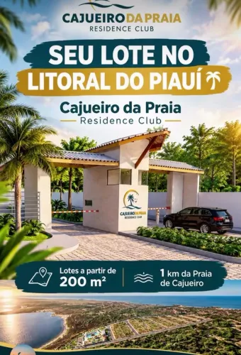 Ágio de Terreno em Condomínio Fechado em Cajueiro da Praia - PI