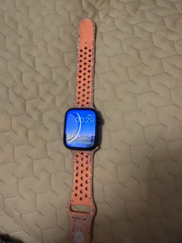 Apple Watch  sério 8 A2776 versão 9.1(20s75) preto bateria 100% pulseira original novo