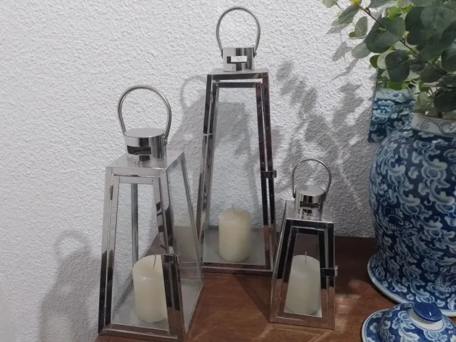 LANTERNAS EM AÇO INOX