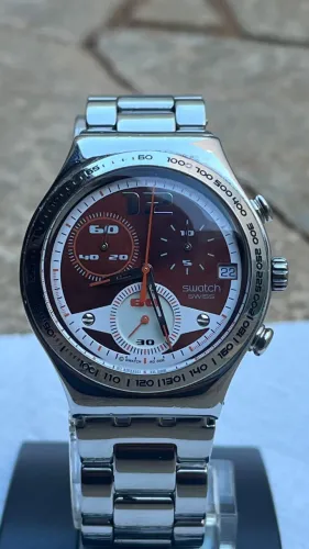 Swatch Irony Chrono Aço Inox Suíço - Cronógrafo
