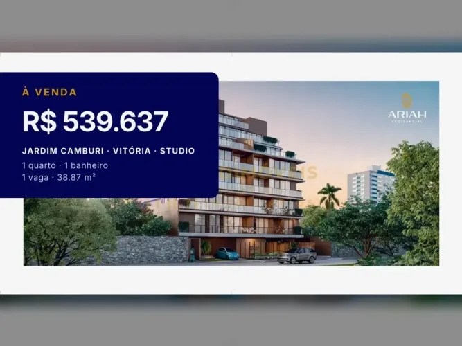 Seu Novo Studio em Jardim Camburi: Alta Liquidez e Baixo Custo!