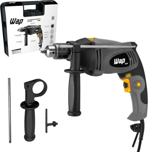 Furadeira e Parafusadeira, com Empunhadura Emborracha e Maleta Organizadora, 1000W 127V