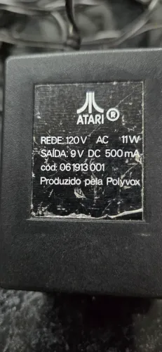 Fonte Original Atari 2600 Polyvox 9V - Original de Época