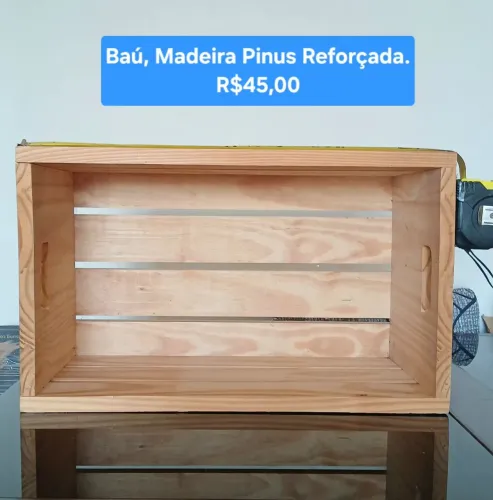 Box de Madeira Pinus Reforçada. Jundiaí