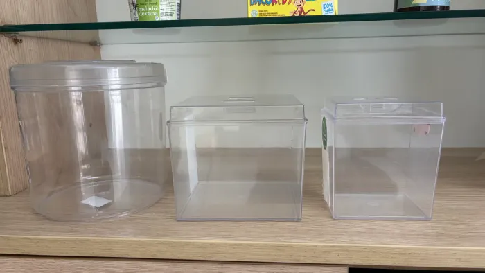 Potes para mantimentos loja de produtos naturais