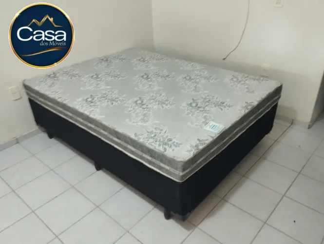 Conjunto casal colchão D33 14cm 100% espuma