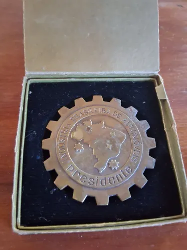 Medalha indústria brasileira de automóveis presidente - raríssima