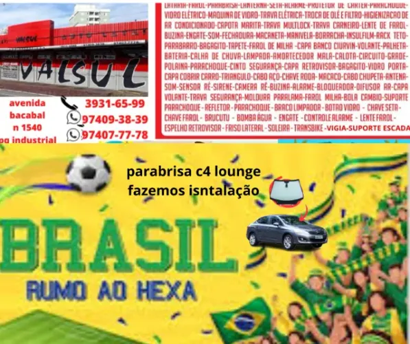 parabrisa c4 cactus fazemos isntalacao