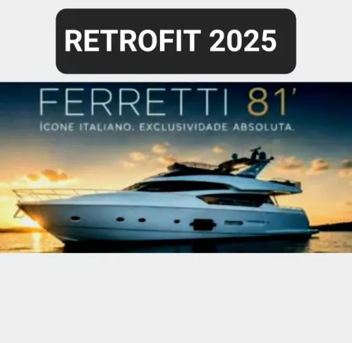 LANCHA IATE Ferretti 81 pés ( ACEITA PERMUTA )