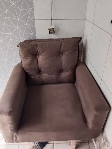 Poltrona acolchoada 
