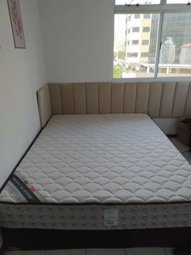 Cama + colchão Ortobom superpocket pró-saúde spring - tamanho Queen<br>R$1500