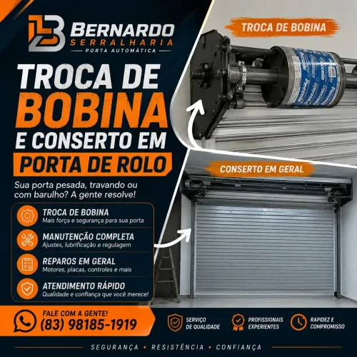 Conserto em Portas de Rolo