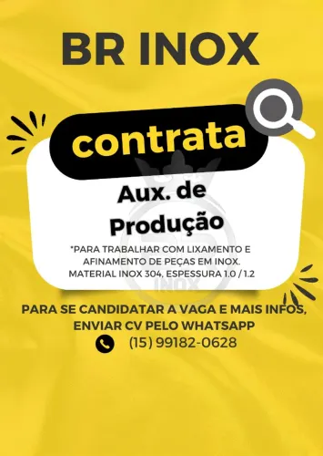 Vaga - Aux. de Produção