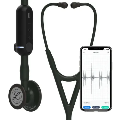Estetoscópio Digital 3M Littmann CORE - Preto Fosco (Black Matte) 8480
