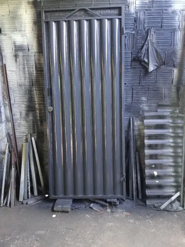 Portão social metalon galvanizado