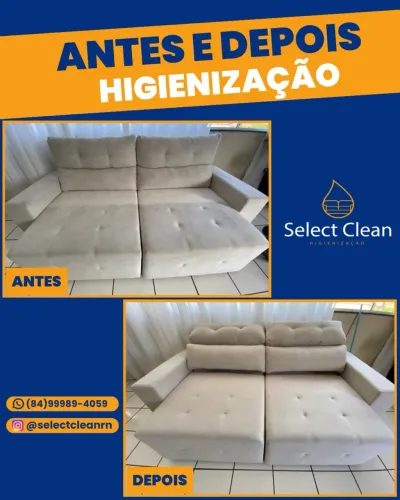 Limpeza e higienização de estofados