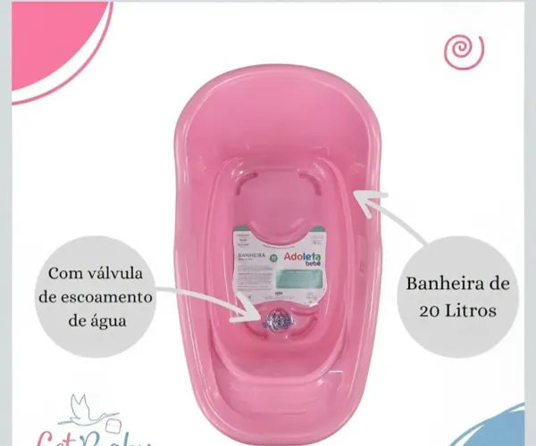 Banheira de bebe simples 
