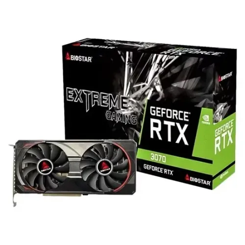 Placa de Vídeo Biostar Extreme Gaming GeForce RTX3070 8GB GDDR6 PCI-Express - Lacrada!