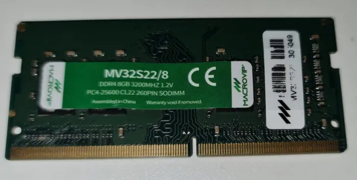 DDR4 8gb 3200mhz MACROVIP