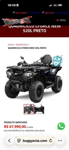 QUADRICICLO CF FORCE 520CC