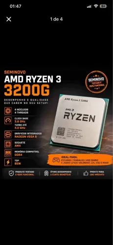 PROCESSADOR RYZEN 3 3200G