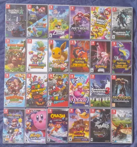 Jogos Nintendo Switch Novos e Lacrados - Valores Variados na descrição do anúncio