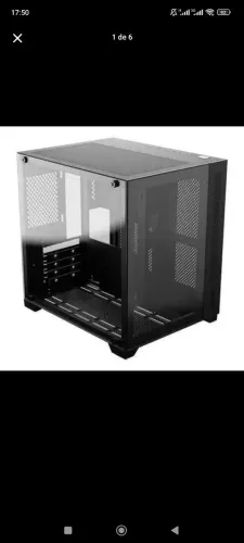 Mini Gabinete Gamer Pcyes Forcefield Black Vulcan