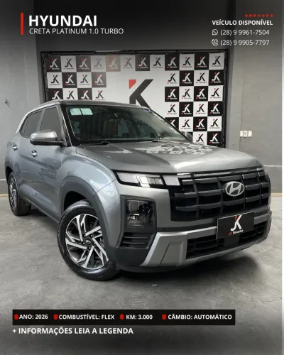 Hyundai Creta Platinum 1.0 TB 12V Flex AUT 2026