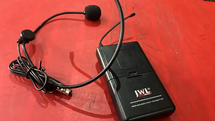 Transmissor JWL com microfone headset 