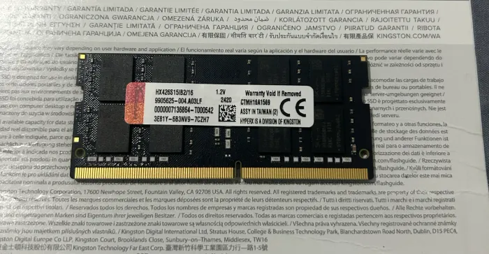 Memória RAM 16G Ddr4