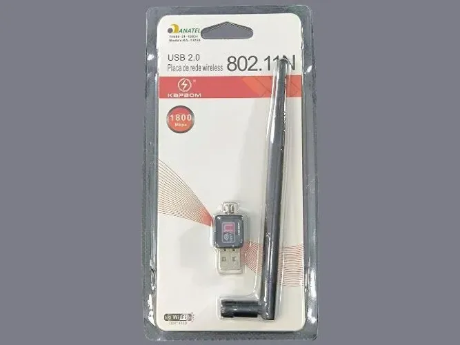Placa de Rede Wi-Fi USB com Antena - Melhore sua Conexão