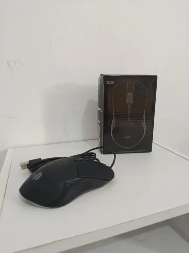 Mouse Gamer Inphic PB1 USB Com Fio LED Clique Silencioso Alta Precisão - NOVO NA CAIXA