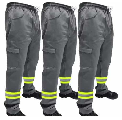 10 calças uniforme com faixa refletiva