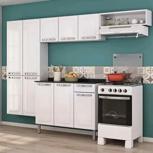 Cozinha Rose Completa Itatiaia - Entrega/Montagem Grátis Fortaleza