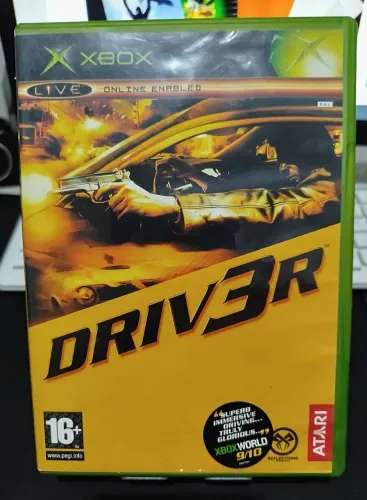 Jogo Driver 3 Xbox Clássico Importado europeu 