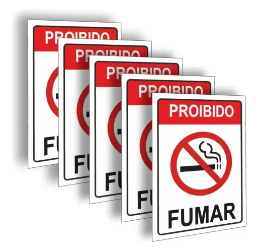 Placa Proibido Fumar 20x30cm