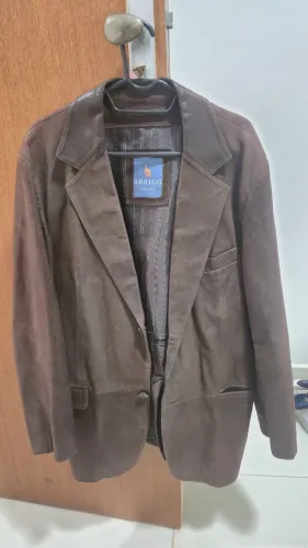 Blazer de couro Abrigo by Polo Norte