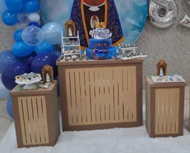 Mesa Decorativa Desmontável Festa 4em1 Mdf