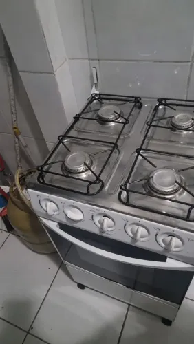 Fogão Atlas Grécia 4 Bocas Branco com Forno - Bom Estado