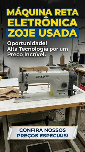 Máquina reta eletrônica industrial